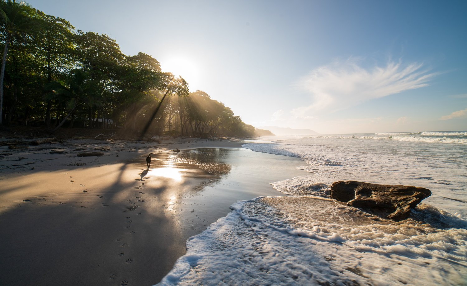 Sunrise on the beach at Santa Teresa, Costa Rica, the setting for the Be With Your Body retreat